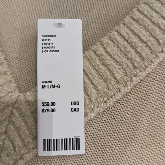 Urban Outfitters oversized crème vest. Size M/L. - Picture 5 of 6